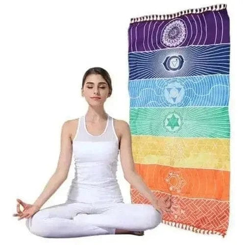 Tapis pilates et yoga Tapis de méditation des 7 Chakras | Boutique yoga | Yogshi