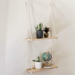Étagères murales et corniches Étagère suspendue bois | Boutique yoga | Yogshi