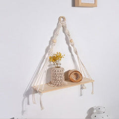 Étagères murales et corniches Étagère suspendue macramé | Boutique yoga | Yogshi
